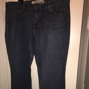 Gap straight boy cut blue denim jeans